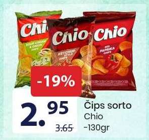 Čips sorto Chio