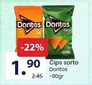 Čips sorto Doritos