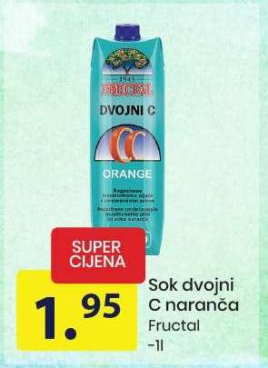 Sok Dvojni C naranča Fructal