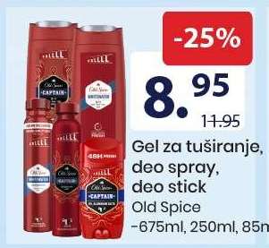 Gel za tuširanje, deo spray, deo stick
