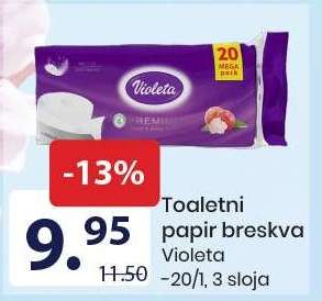 Toaletni papir breskva Violeta