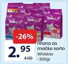 Hrana za mačke sorto Whiskas