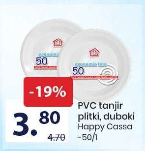 PVC tanjir plitki, duboki Happy Cassa