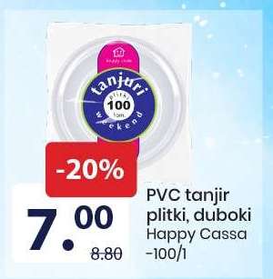 PVC tanjir plitki, duboki