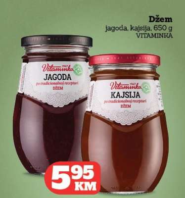Džem jagoda, kajsija