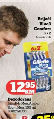 Brijači Blue3 Comfort 6+2 GILLETTE