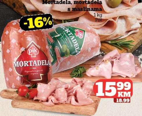 Mortadela, mortadela s maslinama