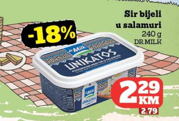Sir bijeli u salamuri DR.MILK