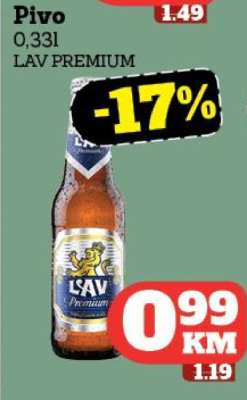 Pivo LAV PREMIUM 0,33l