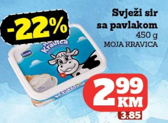 Svježi sir sa pavlakom