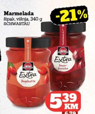 Marmelada šipak, višnja, 340 g SCHWARTAU