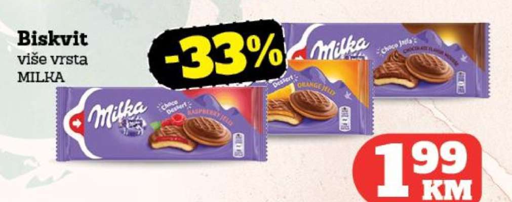 Biskvit više vrsta MILKA