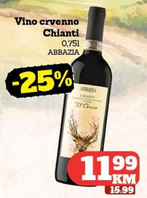 Vino crvenno Chianti