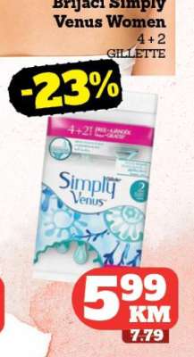 Brijači Simply Venus Women 4+2