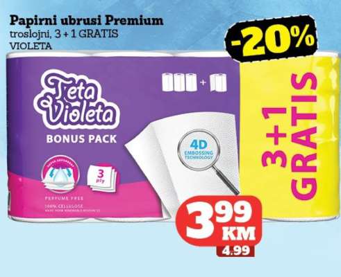 Papirni ubrusi Premium