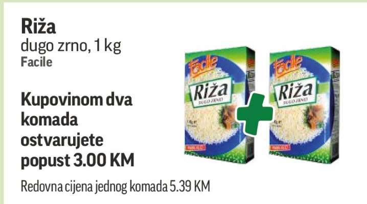 Riža dugo zrno, 1 kg