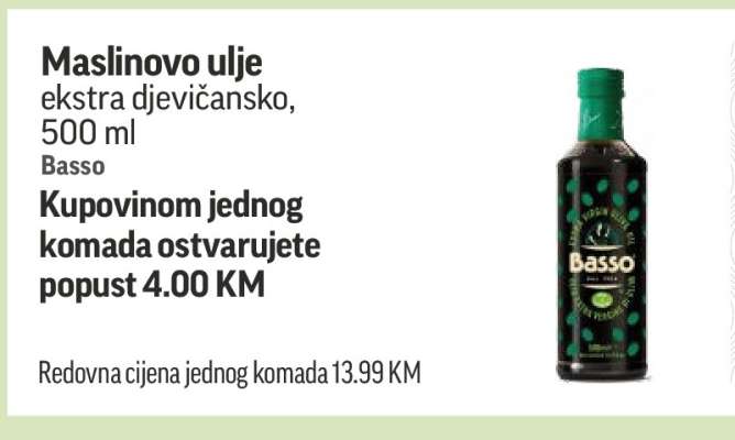 Maslinovo ulje ekstra djevičansko, 500 ml