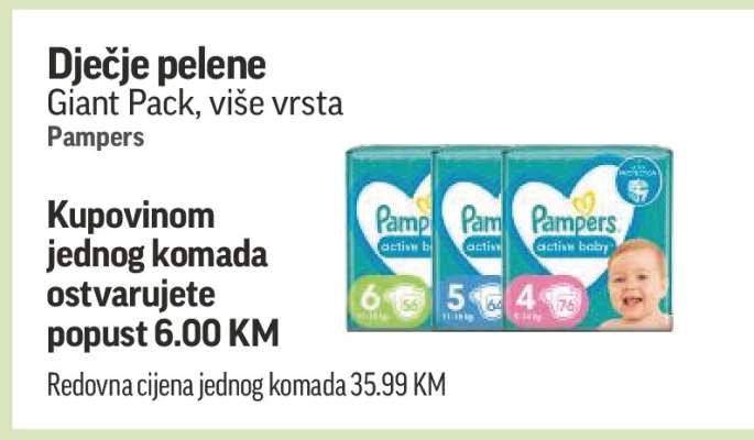 Dječje pelene Giant Pack