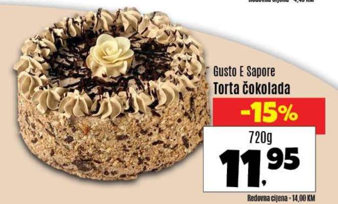Gusto E Sapore Torta čokolada