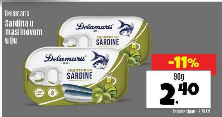 Delamaris Sardina u maslinovom ulju