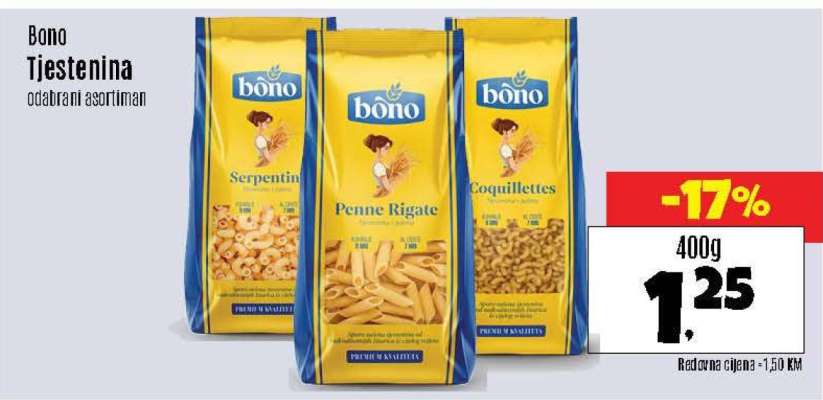 BONO tjestenina