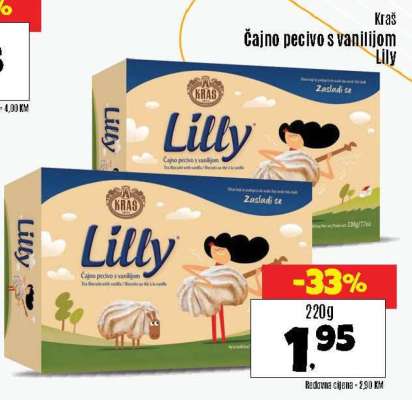 Kraš Čajno pecivo s vanilijom Lilly