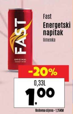 Fast Energetski napitak limenka