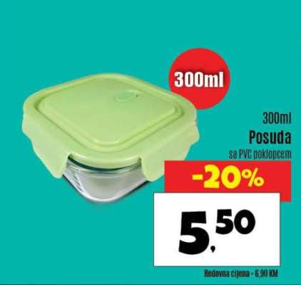 Posuda sa PVC poklopcem