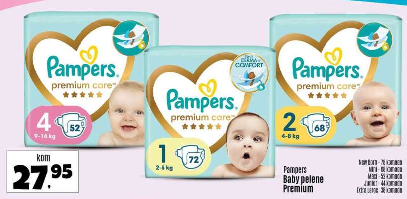 Pampers Baby pelene Premium