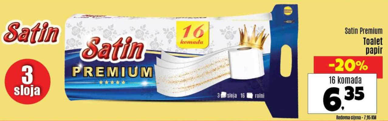 Satin Premium Toalet papir