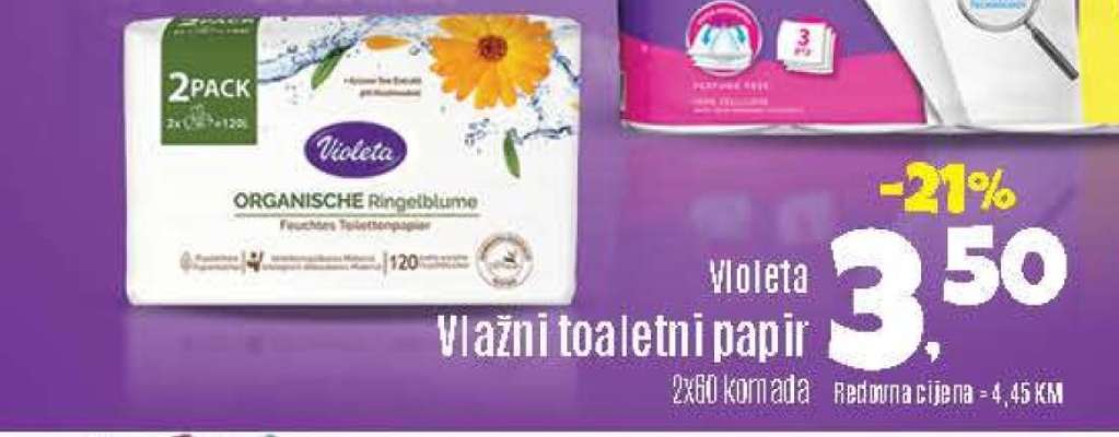 Violeta Vlažni toaletni papir