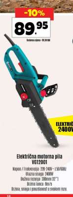 Električna motorna pila VG1200T