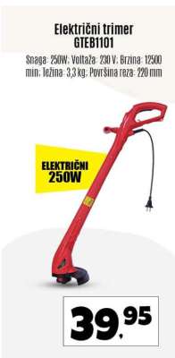 Električni trimer GTEB1101