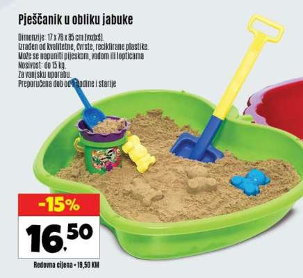 Pješčanik u obliku jabuke