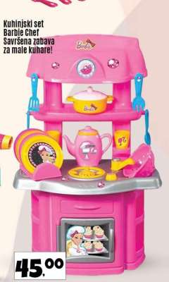 Kuhinjski set Barbie Chef