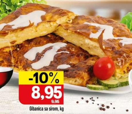 Gibanica sa sirom, kg