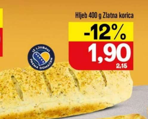 Hljeb 400 g Zlatna korica