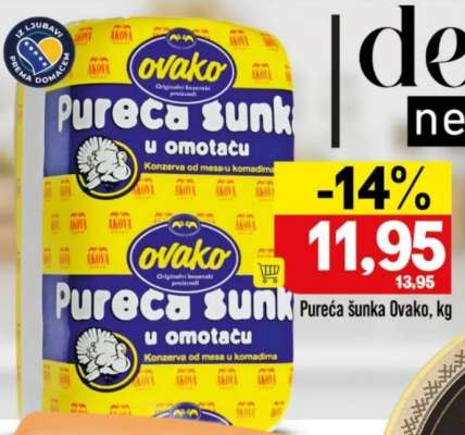 Pureća šunka Ovako, kg
