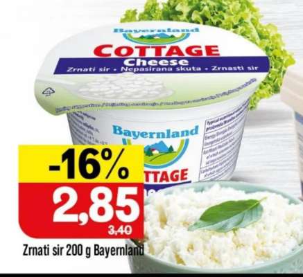 Zrnati sir 200 g Bayernland