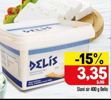 Slani sir 400 g, Delis