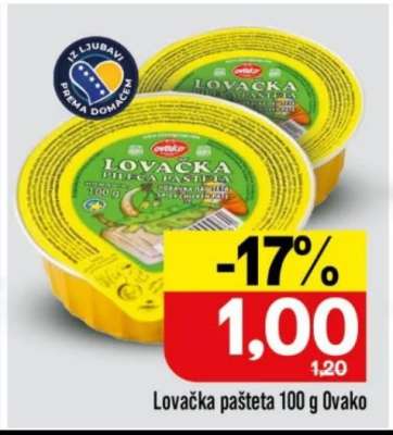 Lovačka pašteta 100 g, Ovako