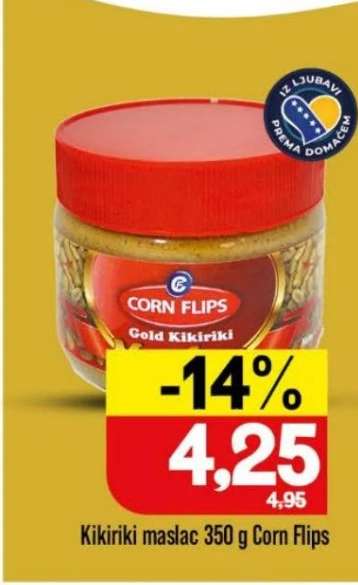 Kikiriki maslac 350 g Corn Flips