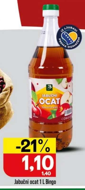 Jabučni ocat 1 L Bingo