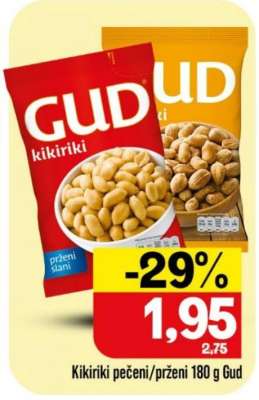Kikiriki pečeni/prženi 180 g Gud