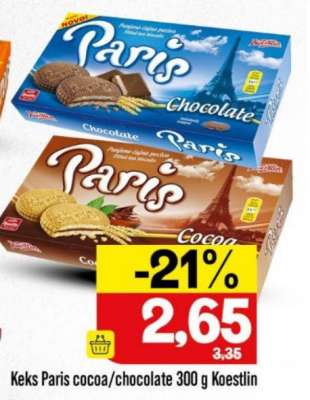Keks Paris cocoa/chocolate 300 g Koestlin
