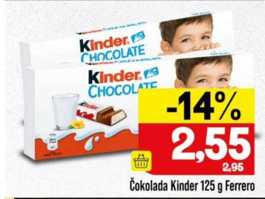 Čokolada Kinder 125 g Ferrero