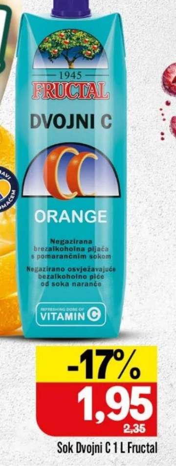 Sok Dvojni C 1 L Fructal