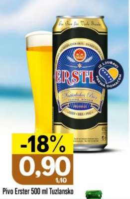 Pivo Erster 500 ml Tuzlansko