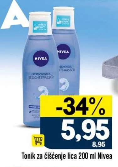 Tonik za čišćenje lica 200 ml Nivea