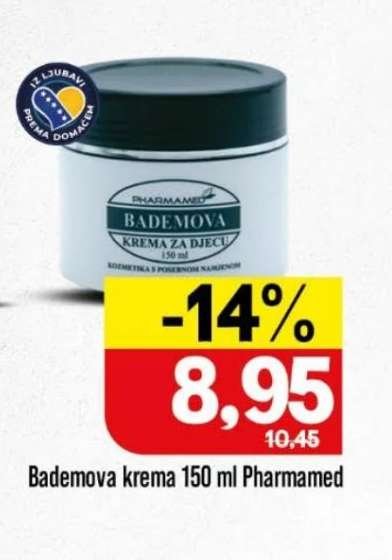 Bademova krema 150 ml Pharmamed
